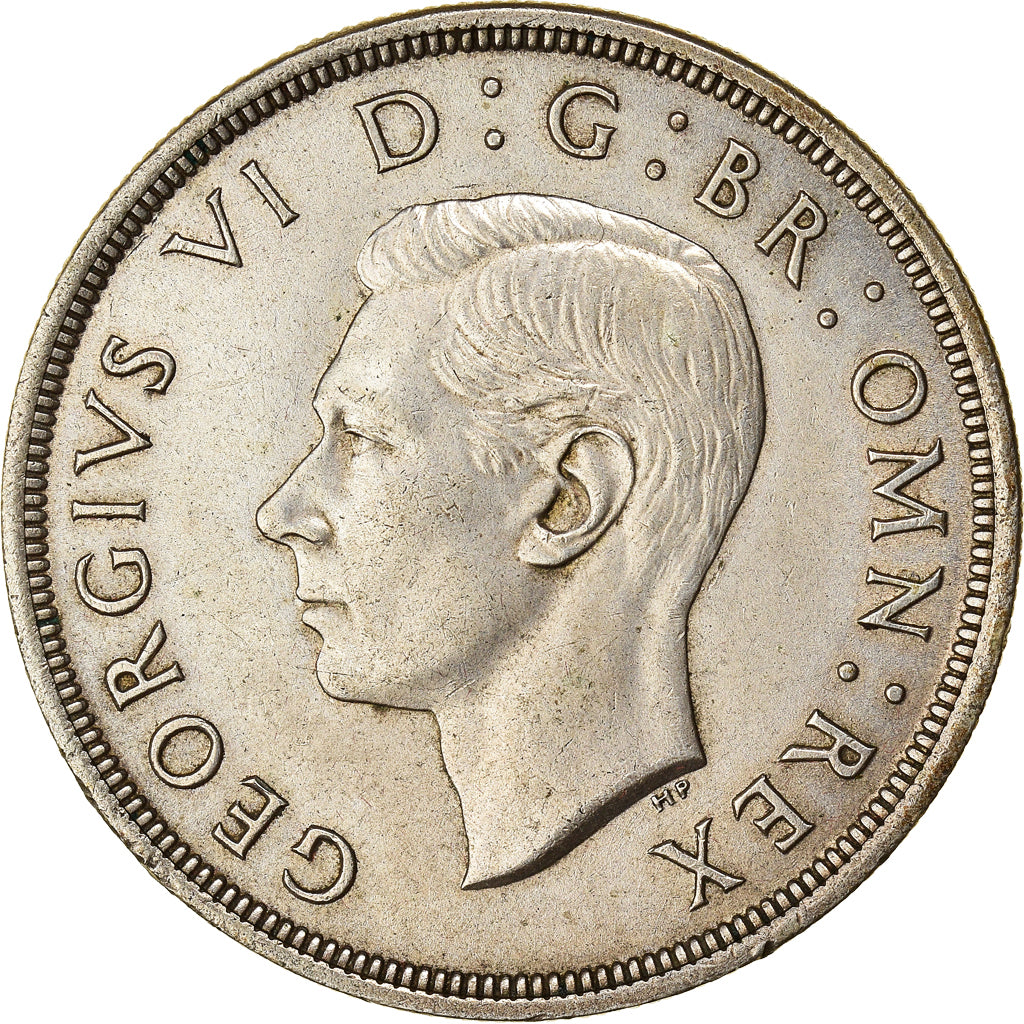 Coin, Great Britain, George VI, Crown, 1937, AU(50-53), Silver, KM:857