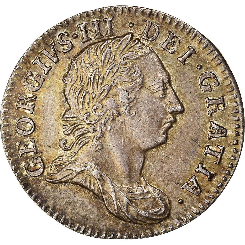Coin, Great Britain, George III, 3 Pence, 1762, AU(55-58), Silver, KM:591