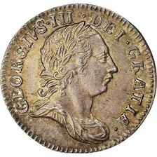Coin, Great Britain, George III, 3 Pence, 1762, AU(55-58), Silver, KM:591