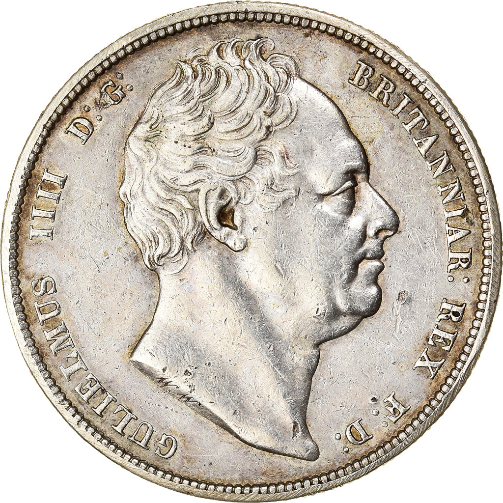 Münze, Großbritannien, William IV, 1/2 Crown, 1837, SS, Silber, KM:714.2