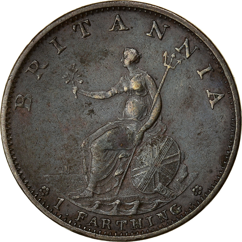 Coin, Great Britain, George III, Farthing, 1799, London, EF(40-45), Copper