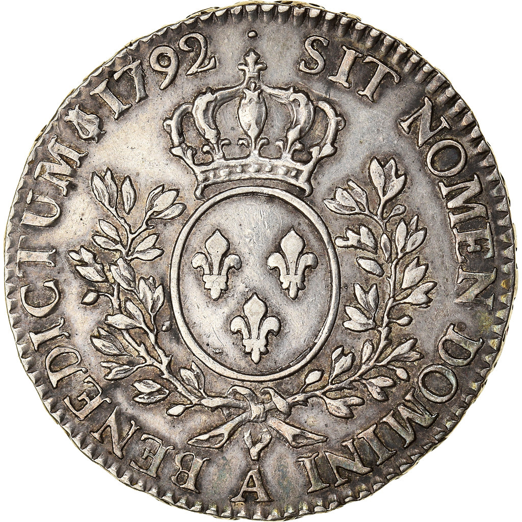Münze, Frankreich, Louis XVI, 1/2 Écu, 1/2 ECU, 44 Sols, 1792, Paris, SS+