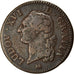 Coin, France, Louis XVI, Sol ou sou, Sol, 1791, Paris, VF(30-35), Copper
