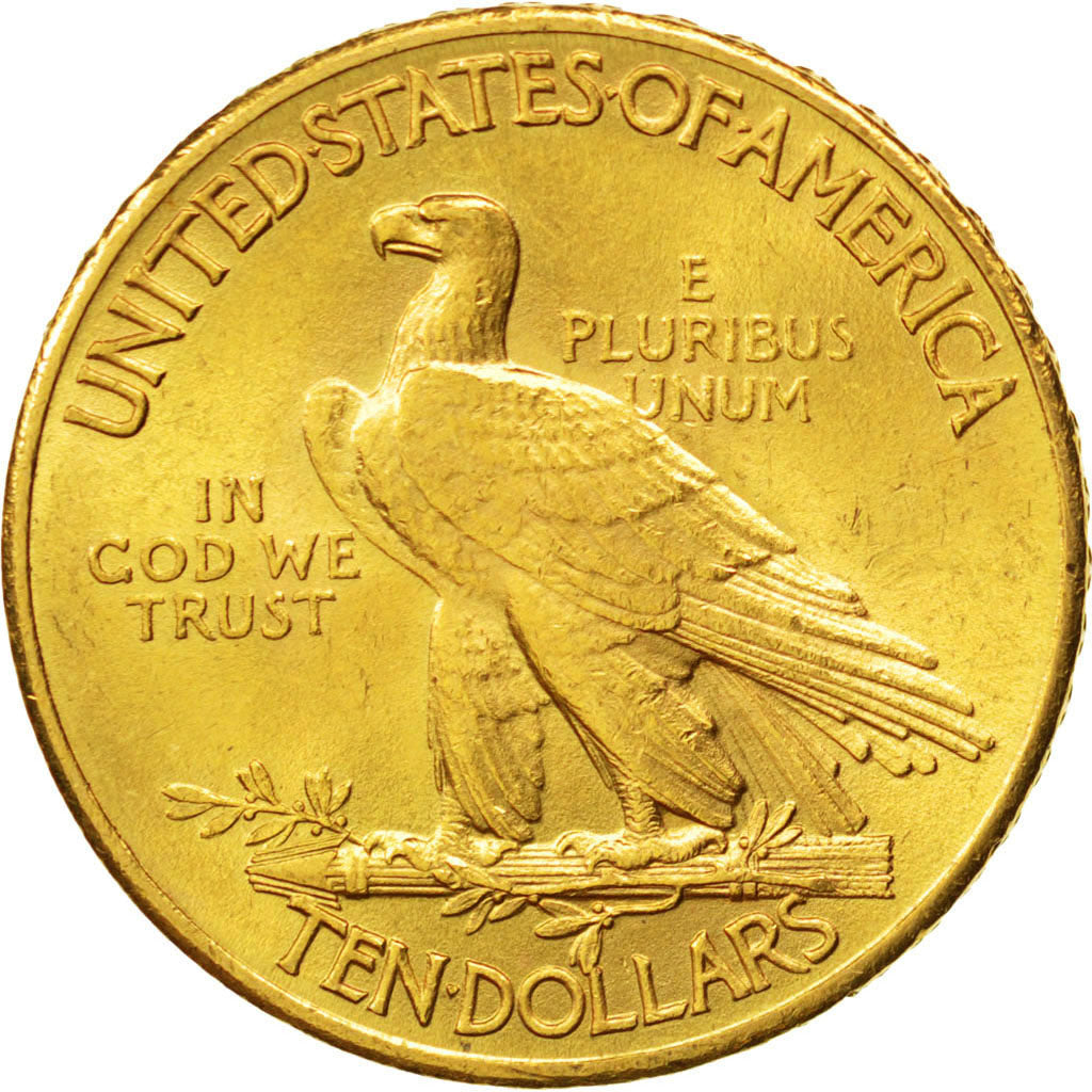 UNITED STATES, Indian Head, $10, Eagle, 1910, U.S. Mint, KM #130, MS(60-62),...