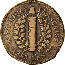 Münze, Deutsch Staaten, MAINZ, Friedrich Karl Josef, 5 Sols, 1793, S, Kupfer