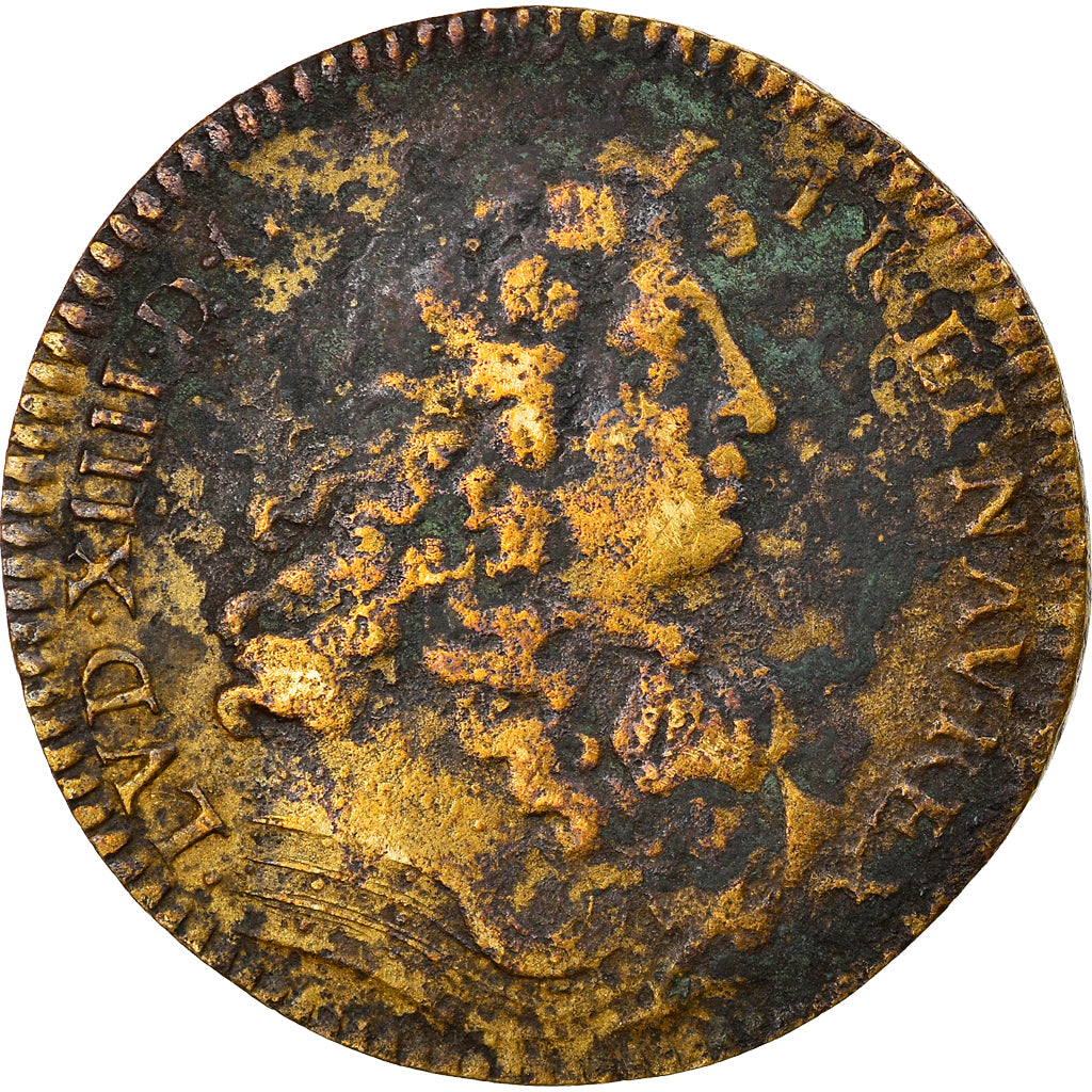 France, Token, Louis XIV Le Grand, History, VG(8-10), Brass