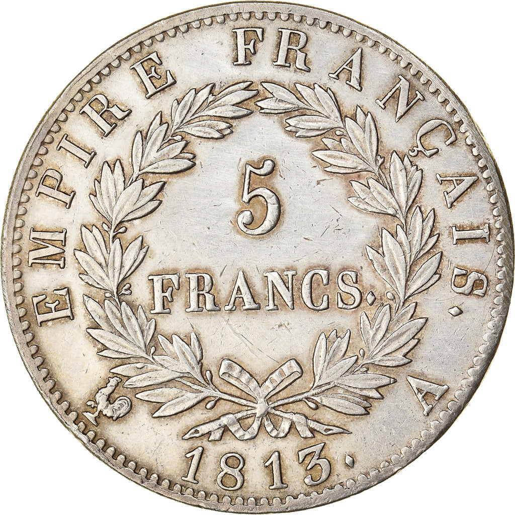 Coin, France, Napoléon I, 5 Francs, 1813, Paris, EF(40-45), Silver, KM:694.1