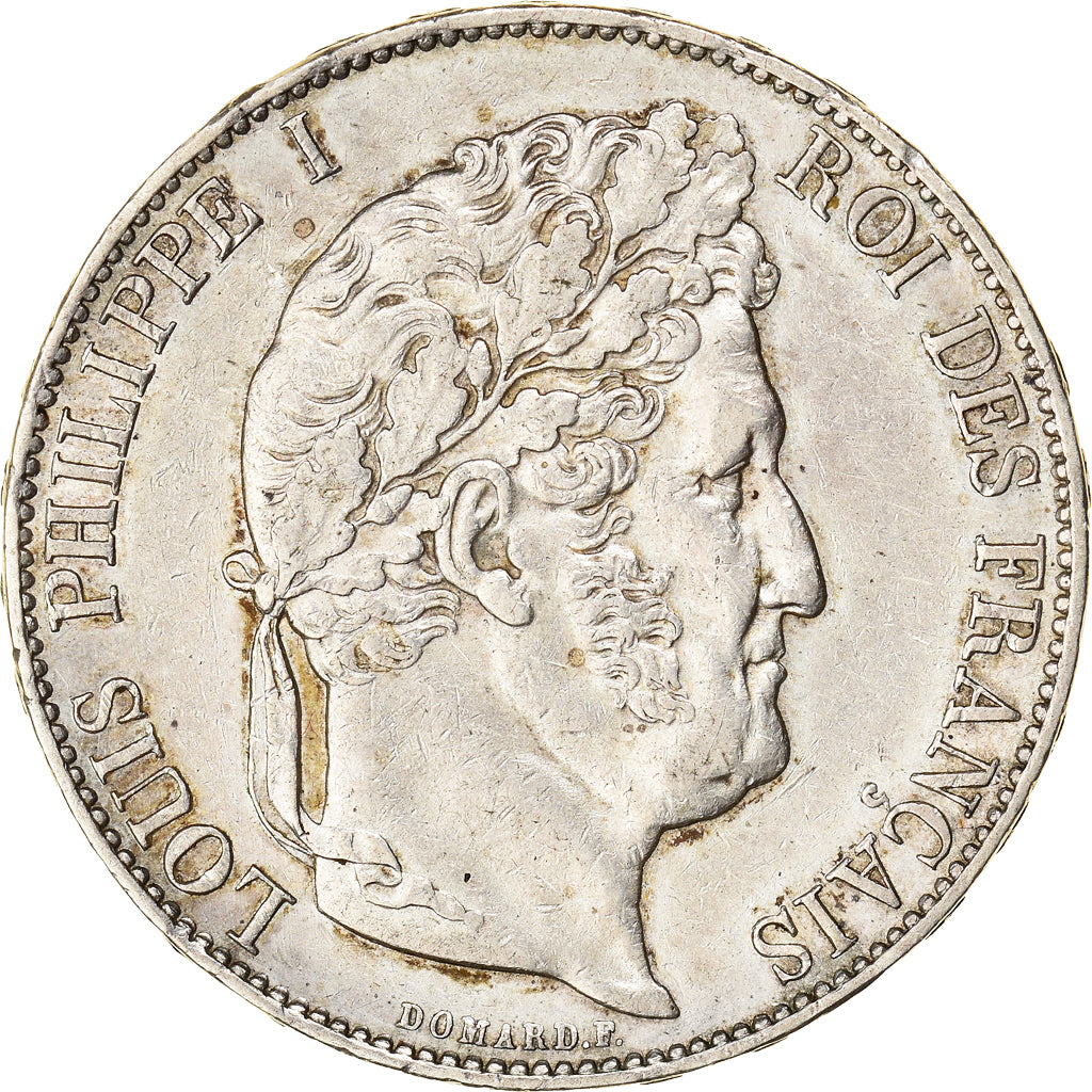 Moneta, Francia, Louis-Philippe, 5 Francs, 1847, Paris, BB+, Argento, KM:749.1