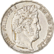 Moneta, Francia, Louis-Philippe, 5 Francs, 1847, Paris, BB+, Argento, KM:749.1