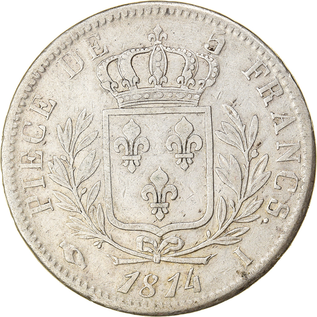 Münze, Frankreich, Louis XVIII, Louis XVIII, 5 Francs, 1814, Limoges, S+