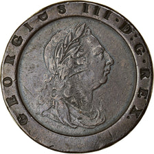 Coin, Great Britain, George III, 2 Pence, 1797, VF(30-35), Copper, KM:619