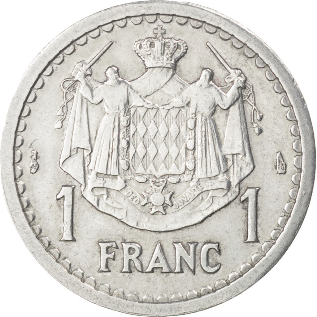 MONACO, Franc, 1943, KM #120, VF(30-35), Aluminum, 23, Gadoury #131, 1.29