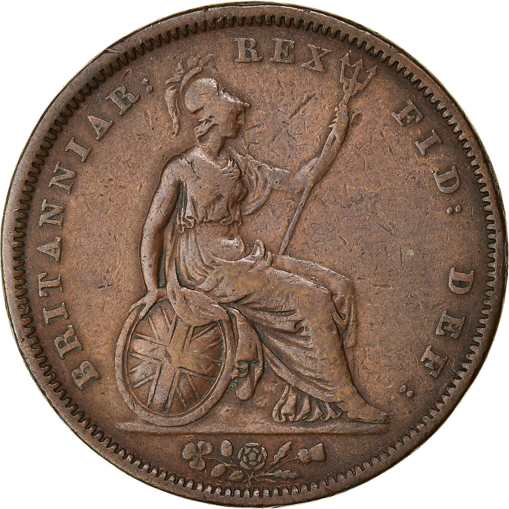 Coin, Great Britain, William IV, Penny, 1834, VF(30-35), Copper, KM:707