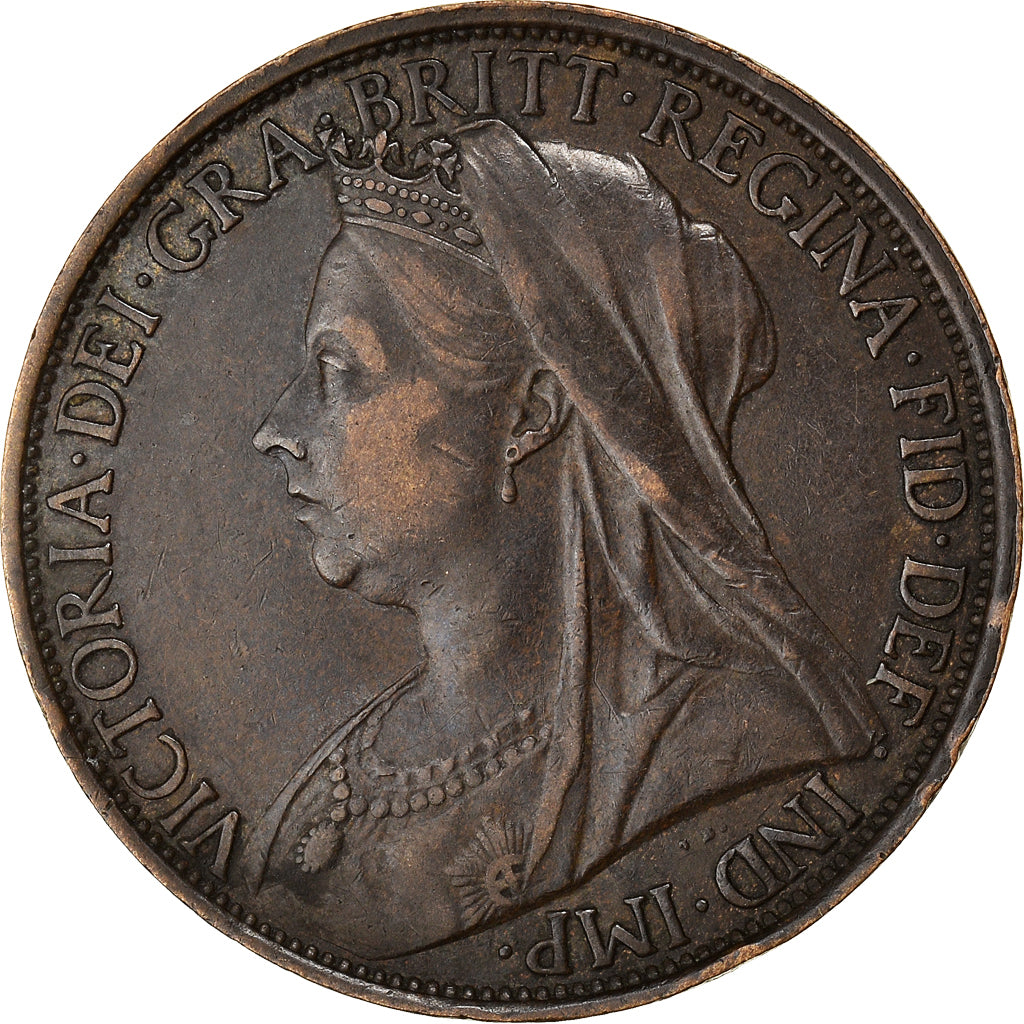Coin, Great Britain, Victoria, Penny, 1896, EF(40-45), Bronze, KM:790