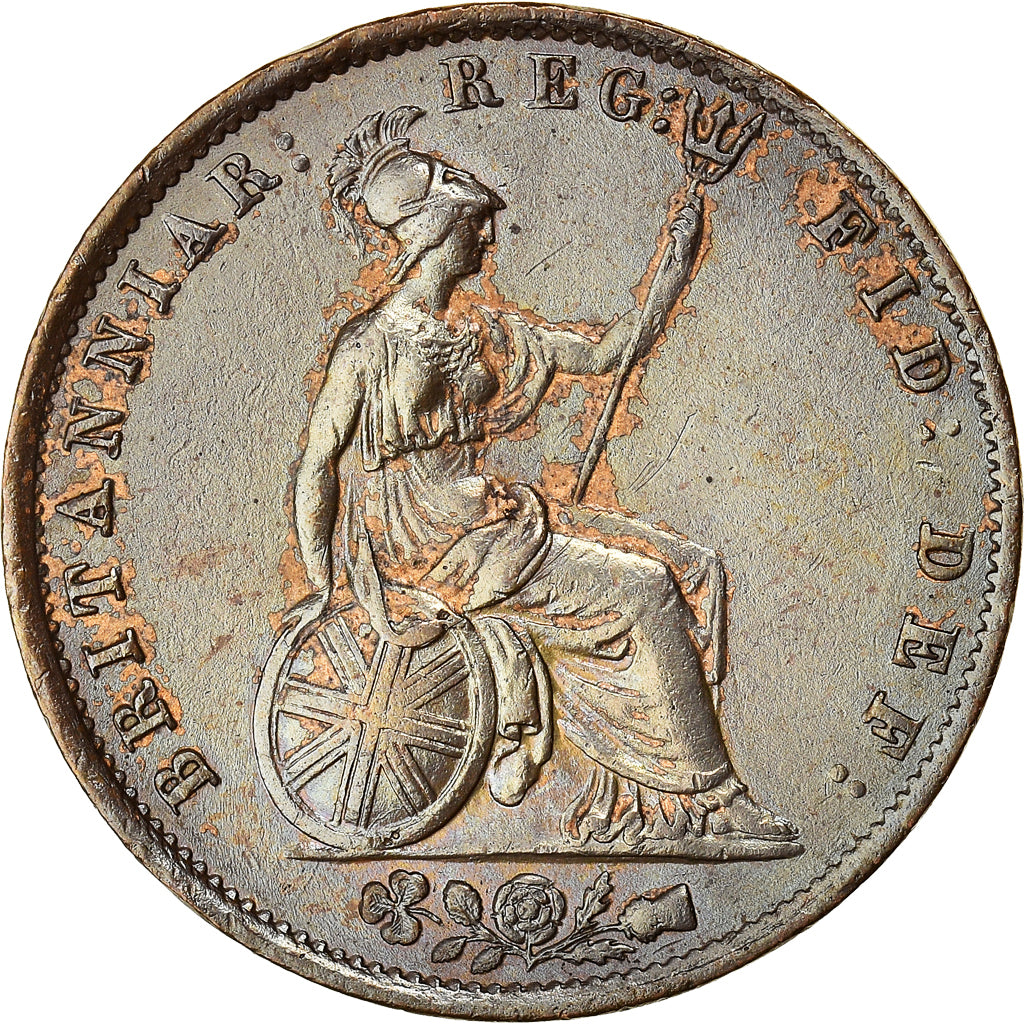 Monnaie, Grande-Bretagne, Victoria, 1/2 Penny, 1854, TTB+, Cuivre, KM:726