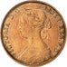 Moneta, Gran Bretagna, Victoria, 1/2 Penny, 1860, BB, Bronzo, KM:748.1