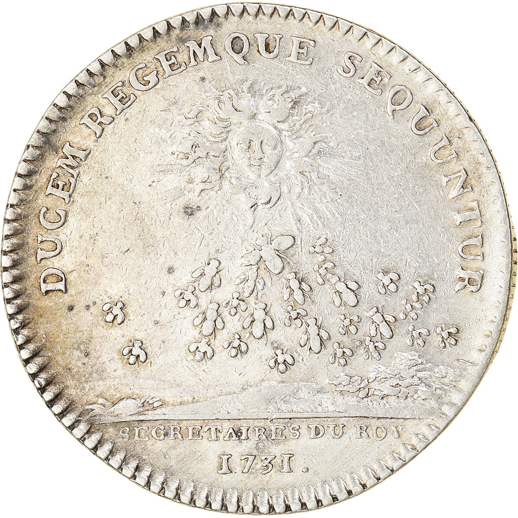 France, Royal, Token, 1731, VF(30-35), Silver, Feuardent #330, 7.98