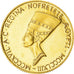 Egito, Medal, Nefertiti, MS(65-70), Dourado