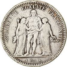 Coin, France, Hercule, 5 Francs, 1848, Bordeaux, VF(20-25), Silver, KM:756.4