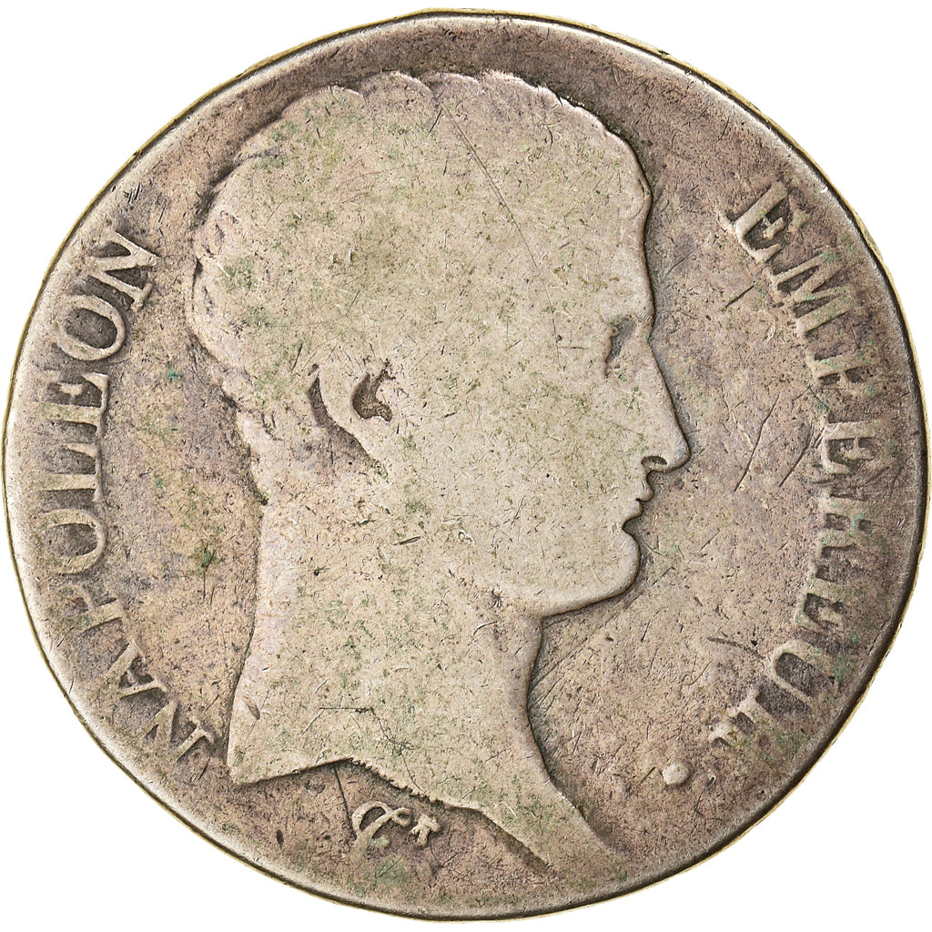Moneta, Francia, Napoléon I, 5 Francs, AN 13, Toulouse, B+, Argento, KM:662.10