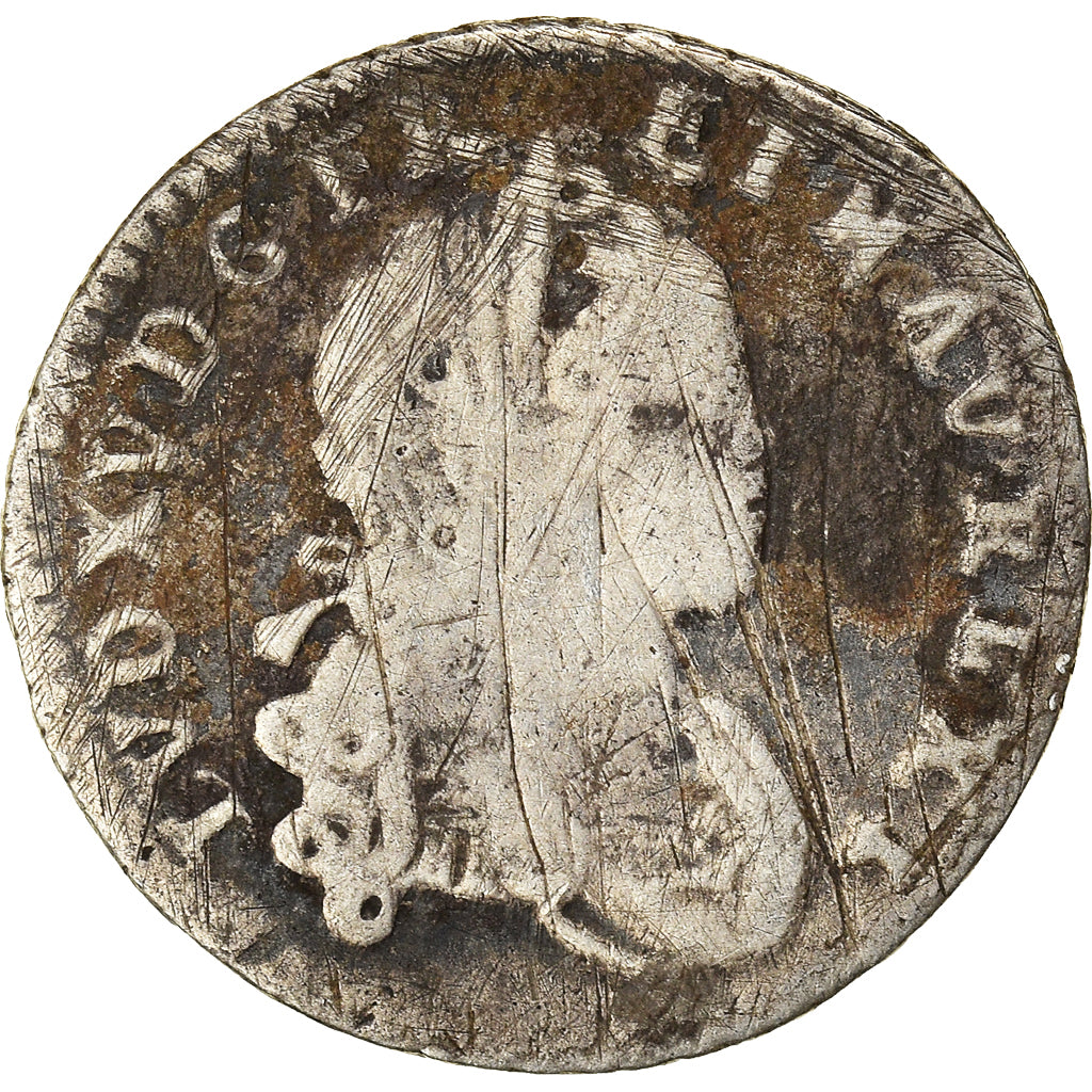 Coin, France, Louis XV, 10 Sols-1/8 Ecu, 1719, Lyon, F(12-15), Silver, KM:441.5