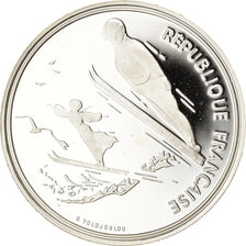 Moneta, Francia, Saut à ski, 100 Francs, 1991, BE, FDC, Argento, KM:995