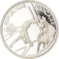 Monnaie, France, Ski Acrobatique, 100 Francs, 1990, Albertville 92, FDC, Argent
