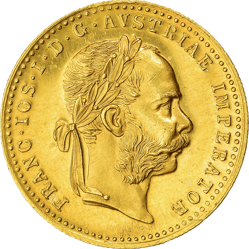Coin, Austria, Franz Joseph I, Ducat, 1915, Restrike, MS(64), Gold, KM:2267