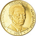 Coin, Rwanda, 10 Francs, 1965, MS(63), Gold, KM:1