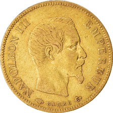 Munten, Frankrijk, Napoleon III, 10 Francs, 1857, Paris, FR+, Goud, KM:784.3