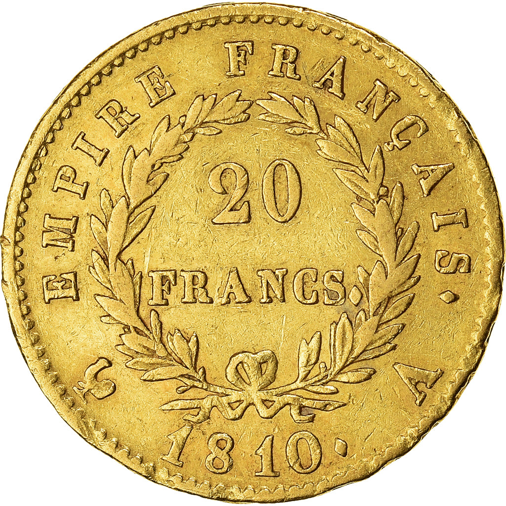 Moneta, Francja, Napoléon I, 20 Francs, 1810, Paris, EF(40-45), Złoto