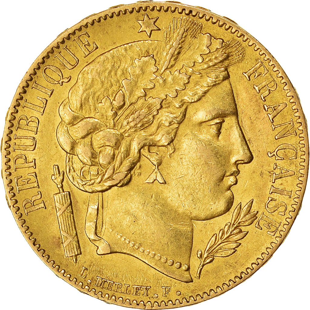 Moneda, Francia, Cérès, 20 Francs, 1849, Paris, Rare, MBC+, Oro, KM:762