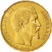 Moneta, Francia, Napoleon III, 20 Francs, 1860, Paris, BB, Oro, KM:781.1