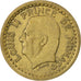 MONACO, Franc, 1943, KM #120a, EF(40-45), Aluminum-Bronze, 23, Gadoury #132,...