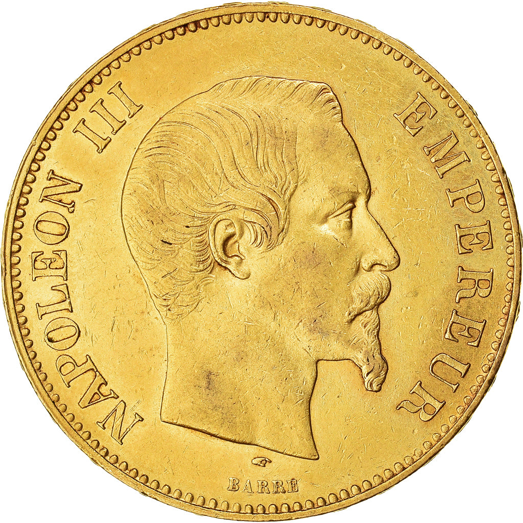 Münze, Frankreich, Napoleon III, 100 Francs, 1857, Paris, SS+, Gold, KM:786.1