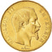 Moneda, Francia, Napoleon III, 50 Francs, 1855, Paris, MBC, Oro, KM:785.1
