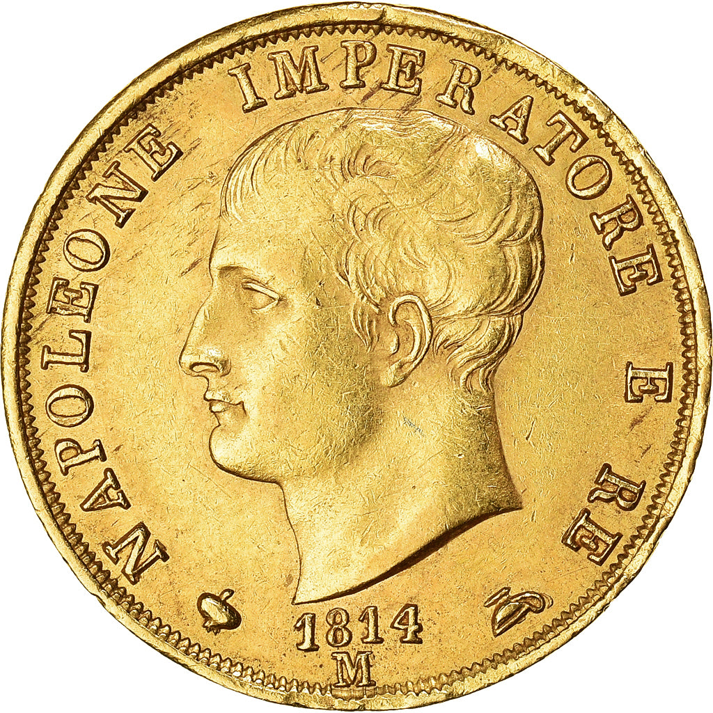 Coin, ITALIAN STATES, KINGDOM OF NAPOLEON, Napoleon I, 40 Lire, 1814, Milan