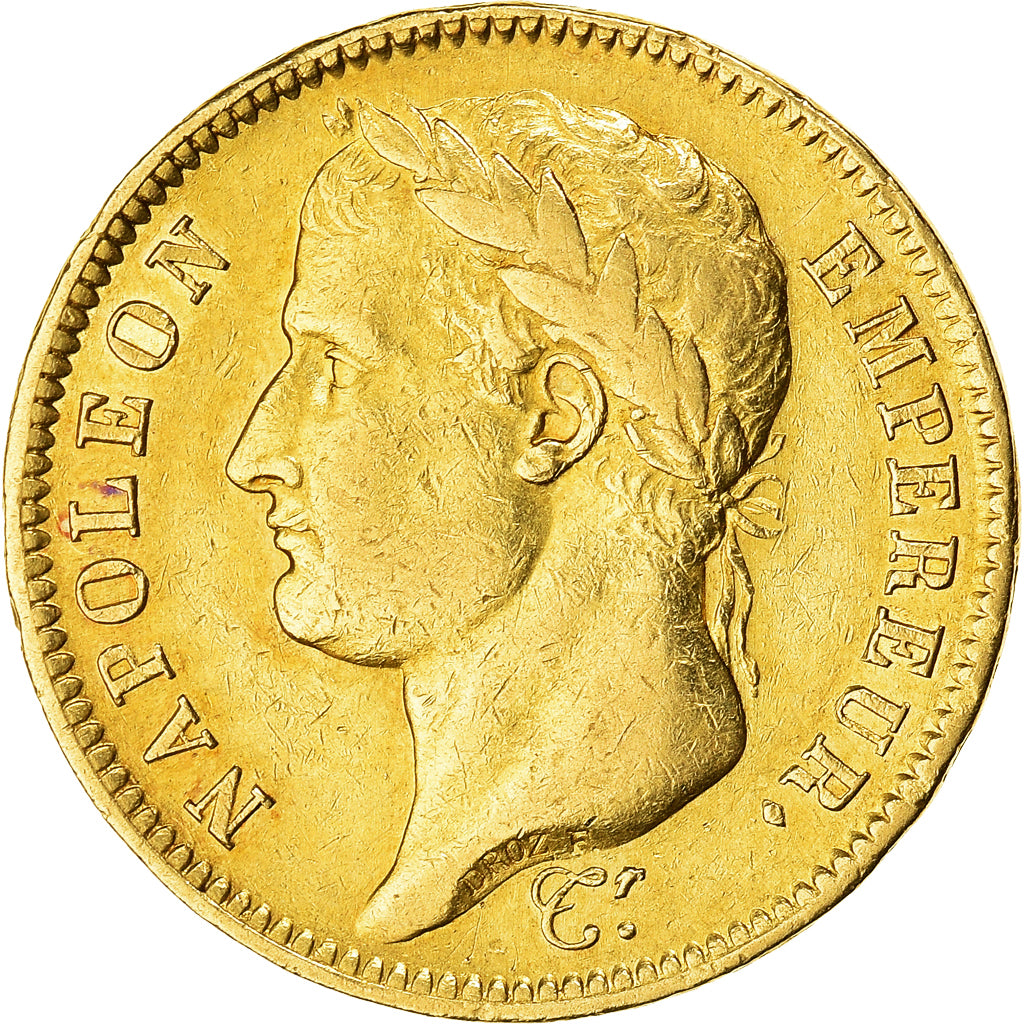 Moneda, Francia, Napoléon I, 40 Francs, 1810, Lille, MBC, Oro, KM:696.6