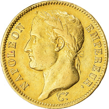 Moneda, Francia, Napoléon I, 40 Francs, 1810, Lille, MBC, Oro, KM:696.6