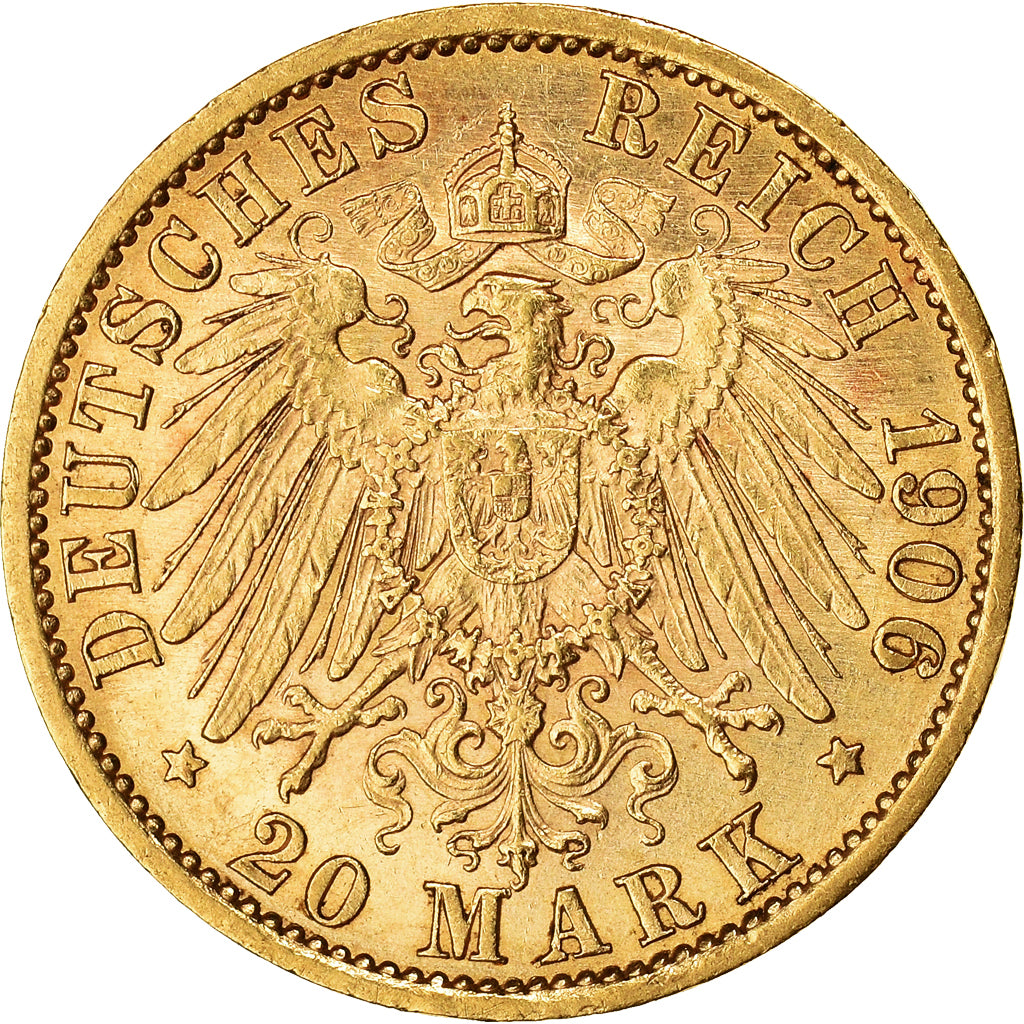 Munten, Duitse staten, PRUSSIA, Wilhelm II, 20 Mark, 1906, Berlin, PR, Goud