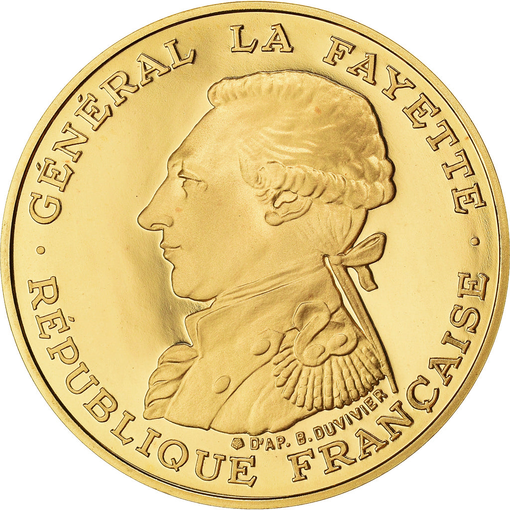 Coin, France, La Fayette, 100 Francs, 1987, MS(65-70), Gold, KM:962b