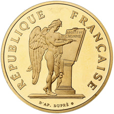 Francia, 100 Francs, Droits de l'Homme, 1989, Monnaie de Paris, Prueba, Oro