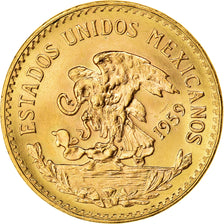 Coin, Mexico, 20 Pesos, 1959, Mexico City, AU(55-58), Gold, KM:478