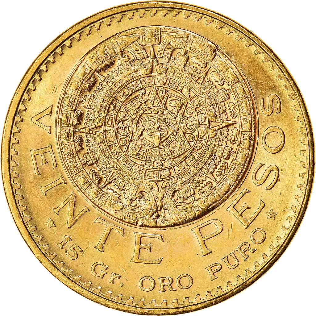 Coin, Mexico, 20 Pesos, 1959, Mexico City, AU(55-58), Gold, KM:478