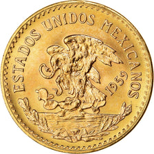 Moneta, Messico, 20 Pesos, 1959, Mexico City, SPL, Oro, KM:478