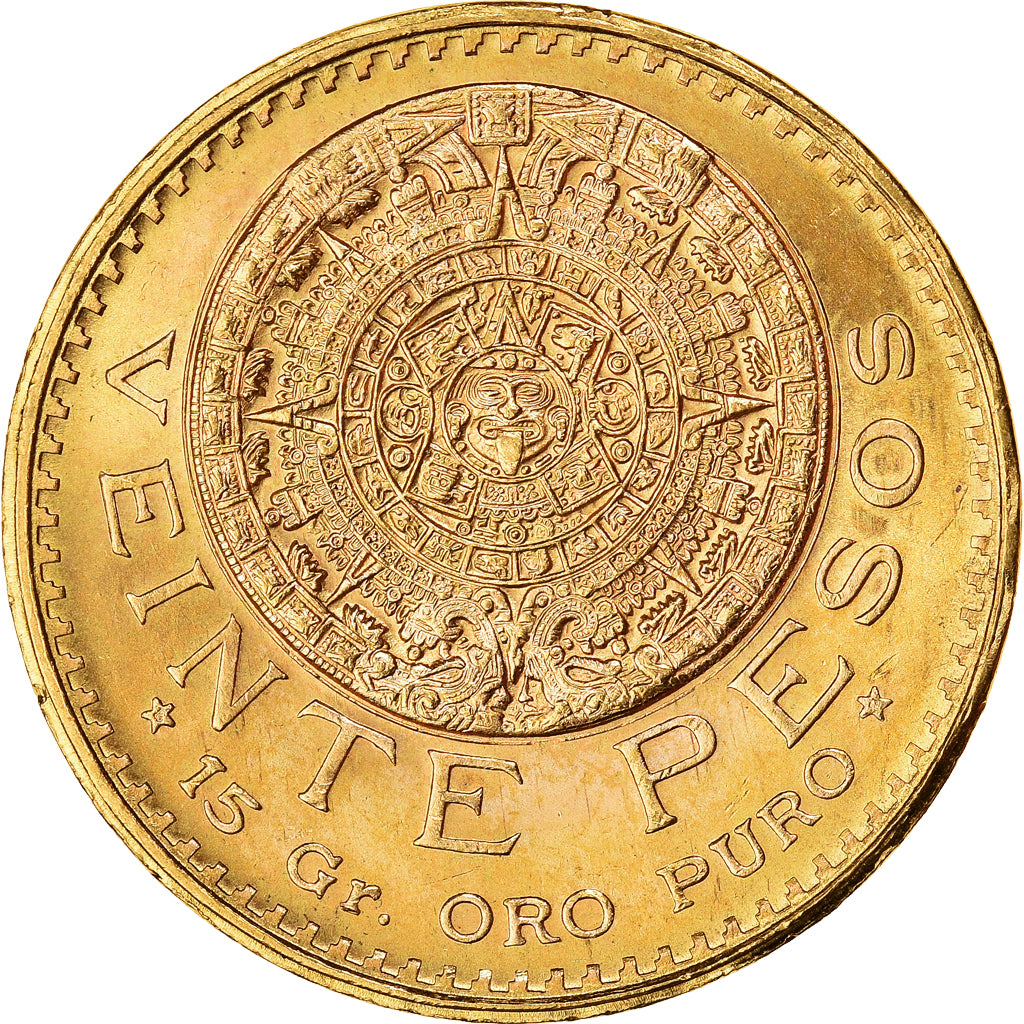 Moneta, Messico, 20 Pesos, 1959, Mexico City, SPL, Oro, KM:478