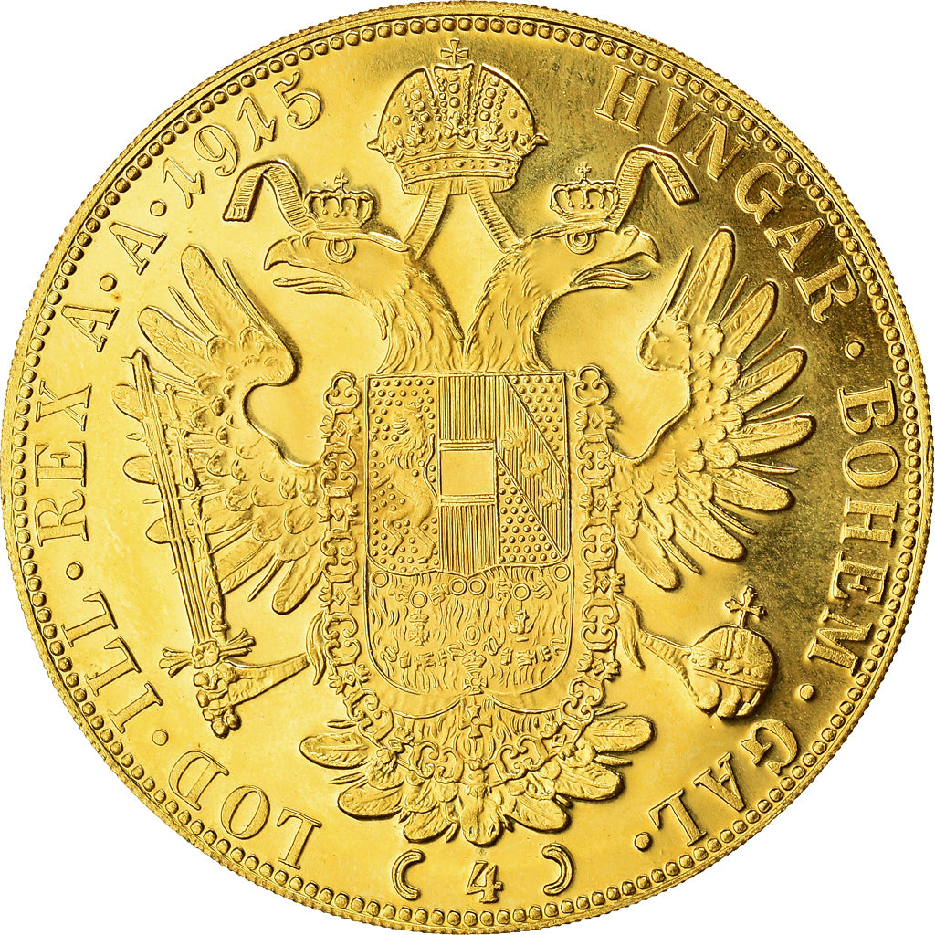 Münze, Österreich, Franz Joseph I, 4 Ducat, 1915, Vienna, Official restrike