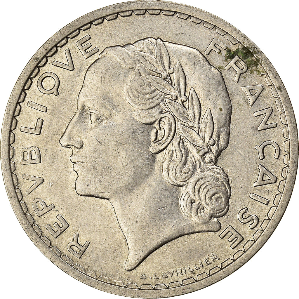 Monnaie, France, Lavrillier, 5 Francs, 1938, Paris, TTB, Nickel, Gadoury:760
