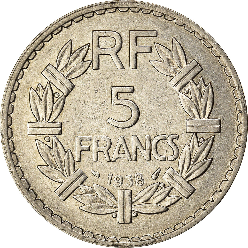 Monnaie, France, Lavrillier, 5 Francs, 1938, Paris, TTB, Nickel, Gadoury:760