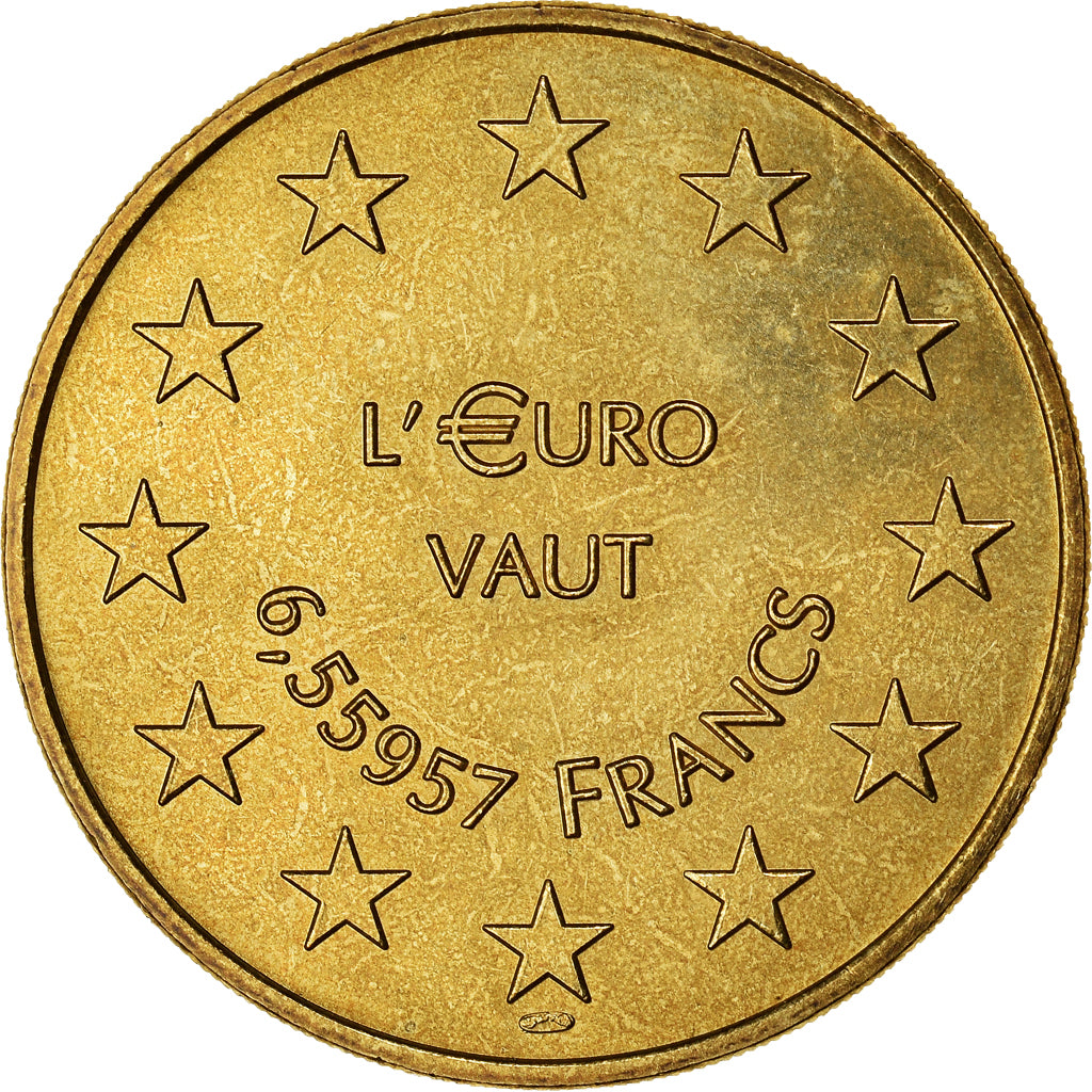França, Token, SEDAO L'€URO VAUT 6,55957 FRANCS, 1998, MDP, AU(55-58)